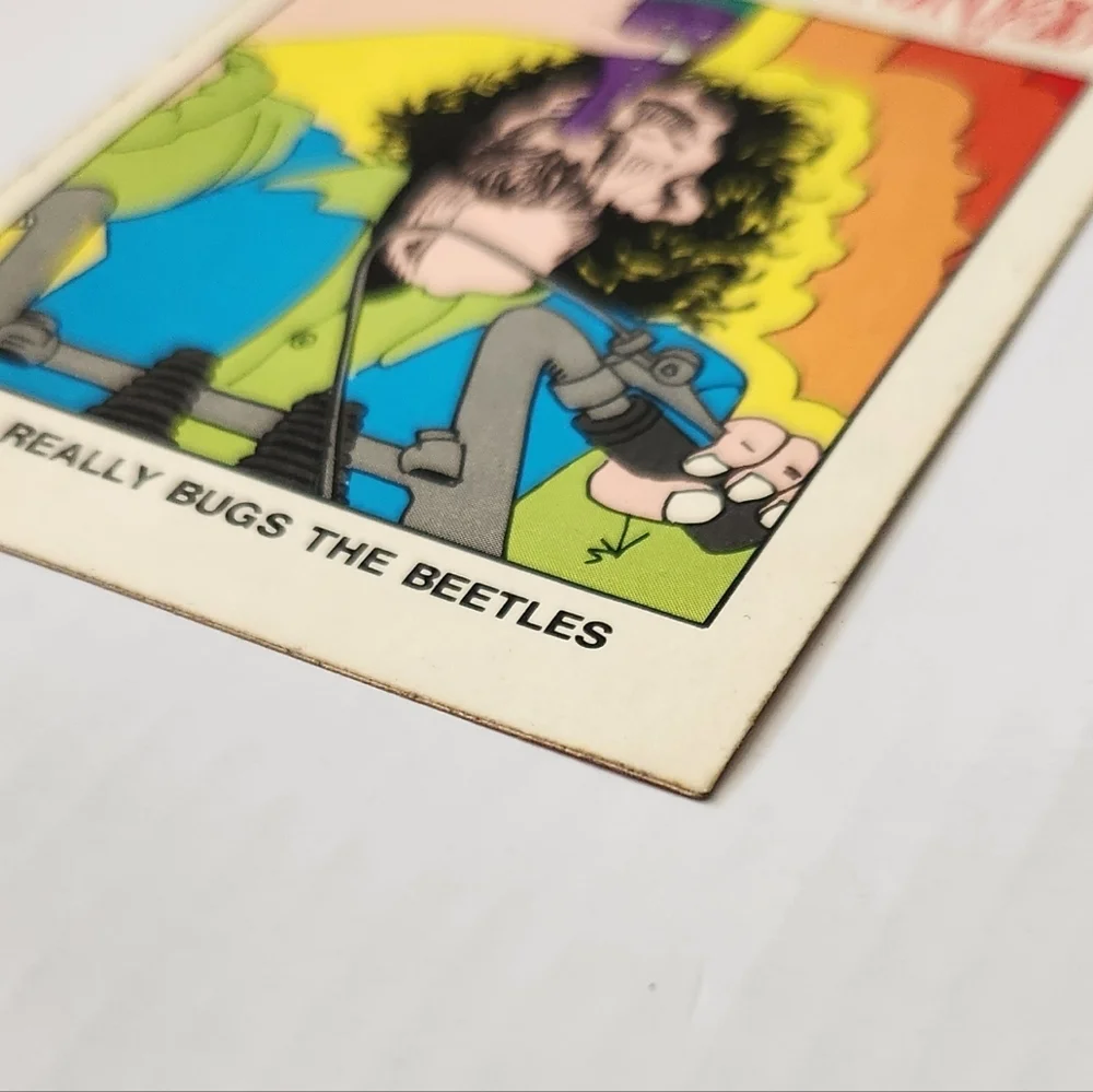 🎸 Vintage 1969 Topps WACKY PACKAGES “Rolling Stoned” Sticker Card 🥁